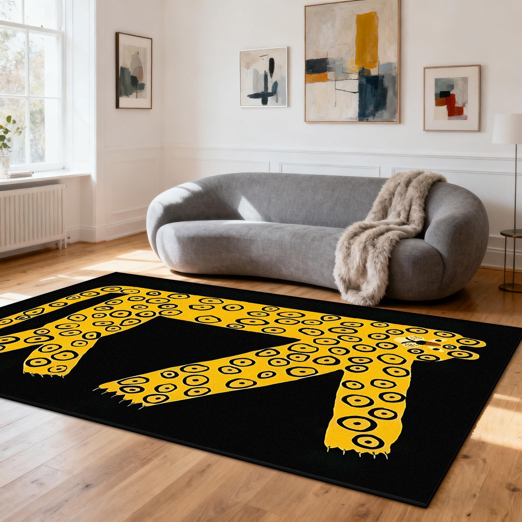 Modern Abstract Portrait Easy Clean Living Room Carpet Bedroom Bedside Decoration Aesthetic Rug Non-slip Fluffy Large Sofa Mats 50x 80cm