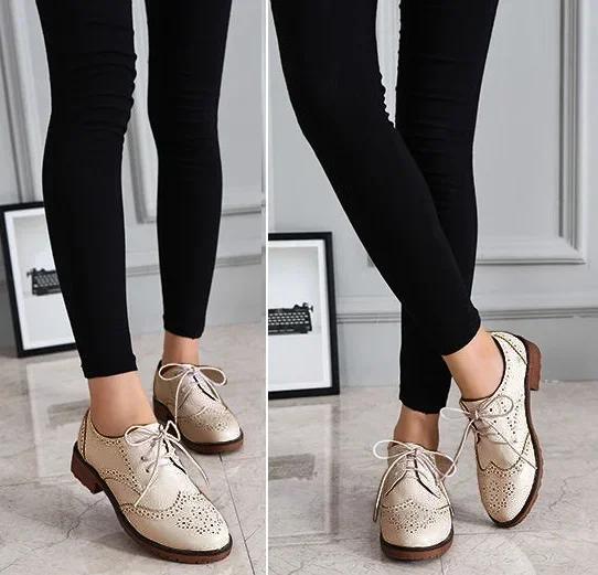 Britischer Stil Einzelschuh für Damen 2026 College-Stil geschnitzte grob gefütterte Lederschuhe mit Studentenriemen Oxford-Schuhe