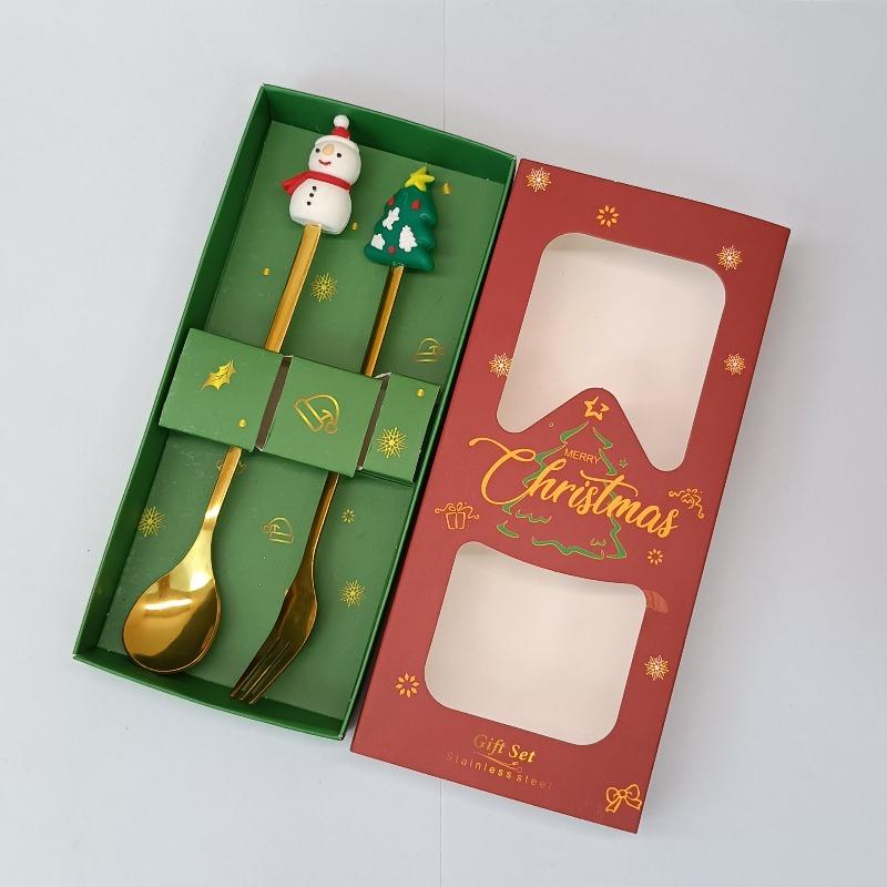 

Christmas Decorations Home Christmas Table Decor Stainless SpoonsFork Cutlery Set Elk Xmas Tree New Year 2026 Navidad 2025 Gifts