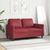Vidaxl 2-Osobowa Sofa, Winna Czerwień, 120 Cm, Sztuczna Skóra