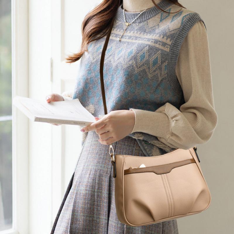 Streetová ležérní dámská taška přes rameno s nastavitelným popruhem Jednoduché a stylové cestovní malé crossbody tašky na telefon