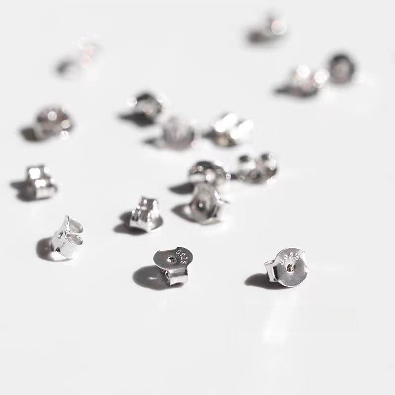 S925 Pure Silver Ear Plug and Nail Jewelry Accessories