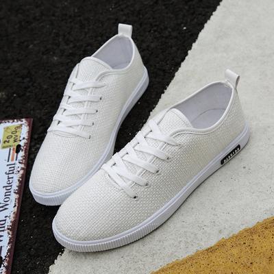 Fashion New White Shoes Male Casual Fashion Shoes Loafers Men Off White Shoes Canvas Male Footwear Comfortable for Man Loafers