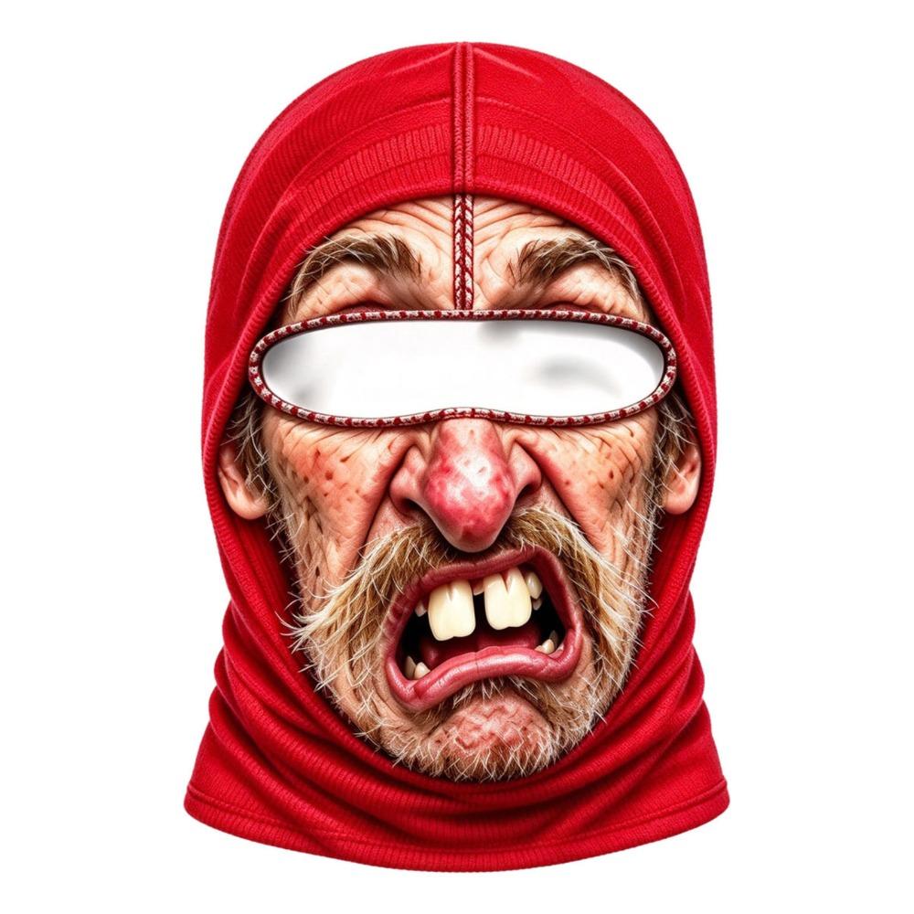 Unisex Size Funny Prank Mask 3D Print Motorcycle Ski Face Mask Motorcycle Riding Mask Motorcycle
