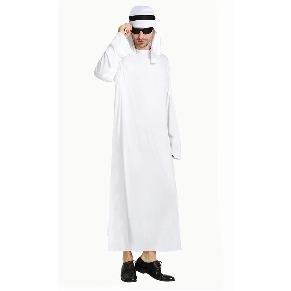 Men Arabia Arab Sheikh Costume Shepherd Arabian Prince Cosplay for Adult Fantasia Purim Halloween Costumes