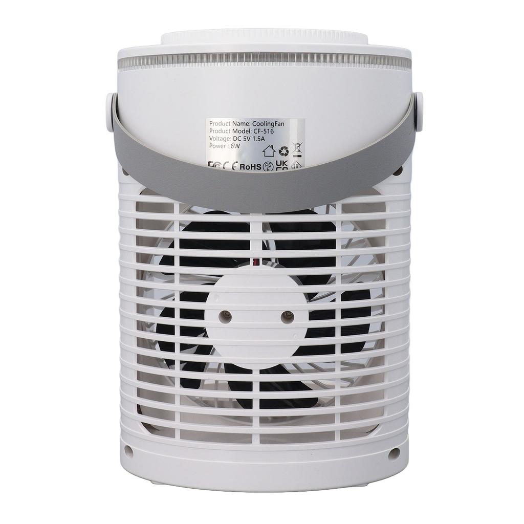 Portable Air Conditioner Cooling Fan with 7 Colors LED 3 Speeds 3 Levels Misting Timing Cooler for