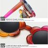 Kids Flower Sunglasses Rainbow Colorful Cute Round Kid Eyewear For Toddler Kids Boy Girls Outdoor Activities