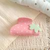Strawberry Hair Claw Clip For Women Cute Polka Dot Acrylic Large Hair Claw Hairclips Jewelry Summer Hair Accessories For Girls