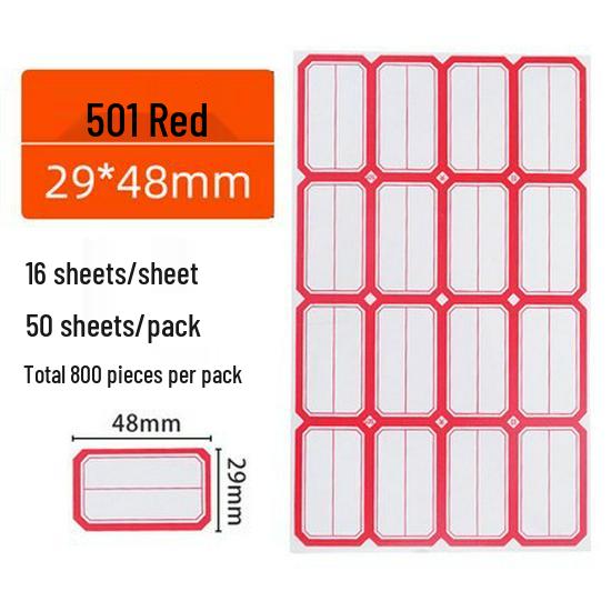 Free Shipping Haolixin Handwritten Adhesive Financial Label Stickers