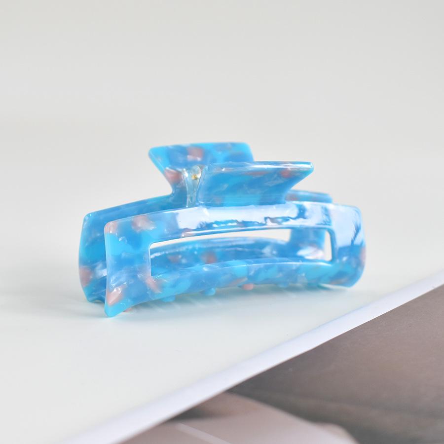Fashion Hair Clips for Women Elegance Colorful Rectangle Hollow Out Acetate 8cm Claw Clip Girls Hair Claw Hair Accessories New