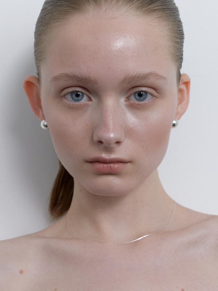 Love Me Monster [Silver] Bold Moon Earrings (L251Mer010)