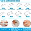 Transparent Invisible Ring Sizer: Spring Wire Acrylic Spacer for Oversized Rings