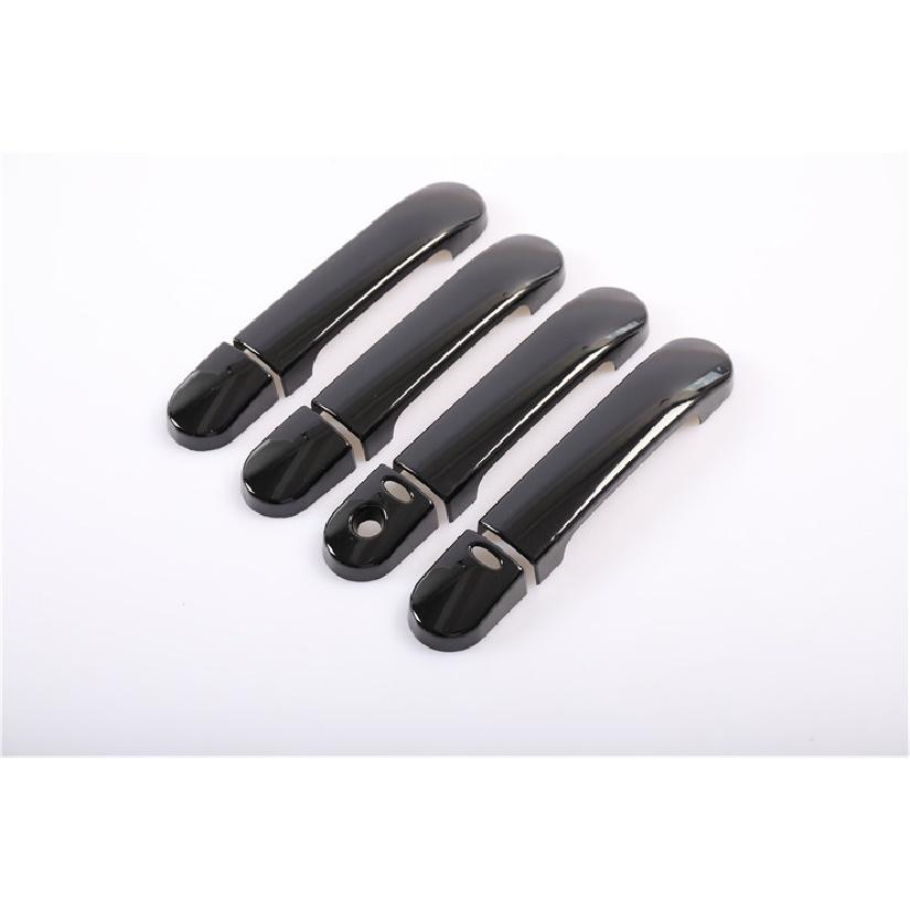 

Для Nissan March Micra K12 Tiida C11 2003-2010 глянцевые черные чехлы на дверные ручки автомобиля, отделка, стильные наклейки, наложение black 2 buttons