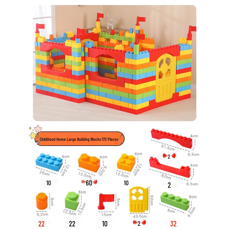 Large Building Blocks for Kindergarten: Educational Construction Toys for Classroom and Play Areas
