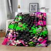 3D Cartoon game Splatoon Printed blanket Flannel Warm blankets Soft and comfortable blanket bed linings cubre cama Birthday Gift