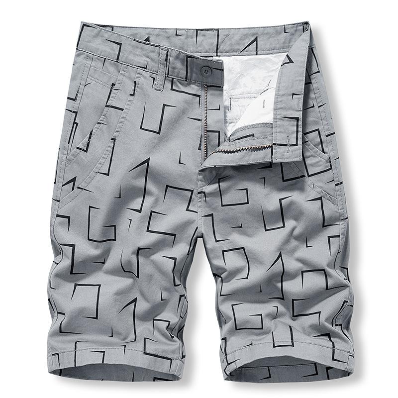 New Summer Casual Short Men Fashion Stripe Cargo Shorts Cotton Jogger Kneel Length Breeches  Mens Sports Shorts