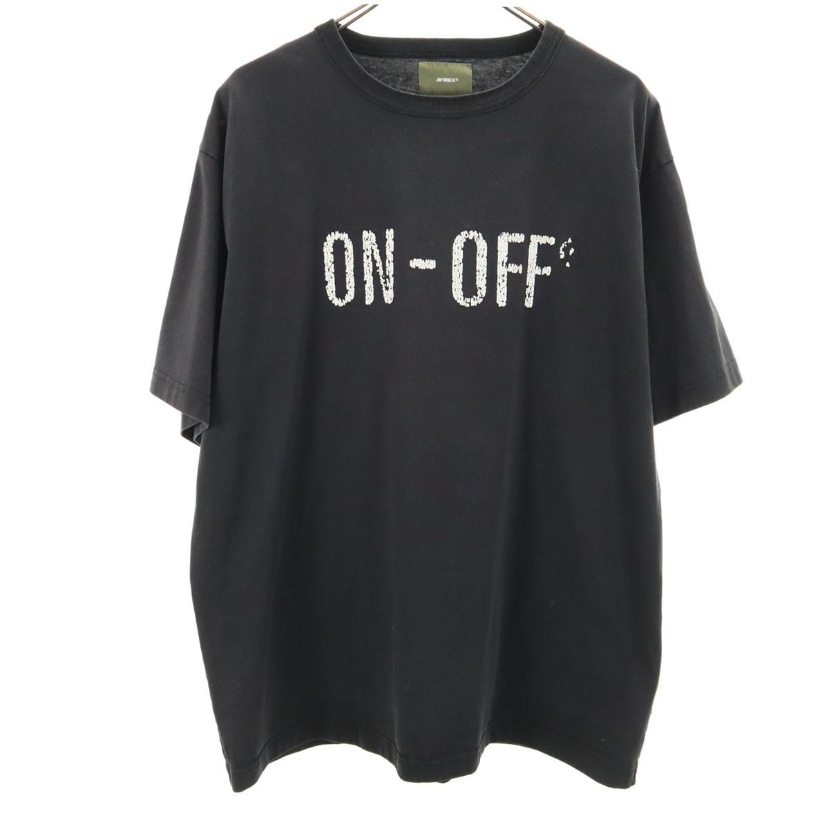 

AVIREX Short sleeve Cut 3 black Men s Used