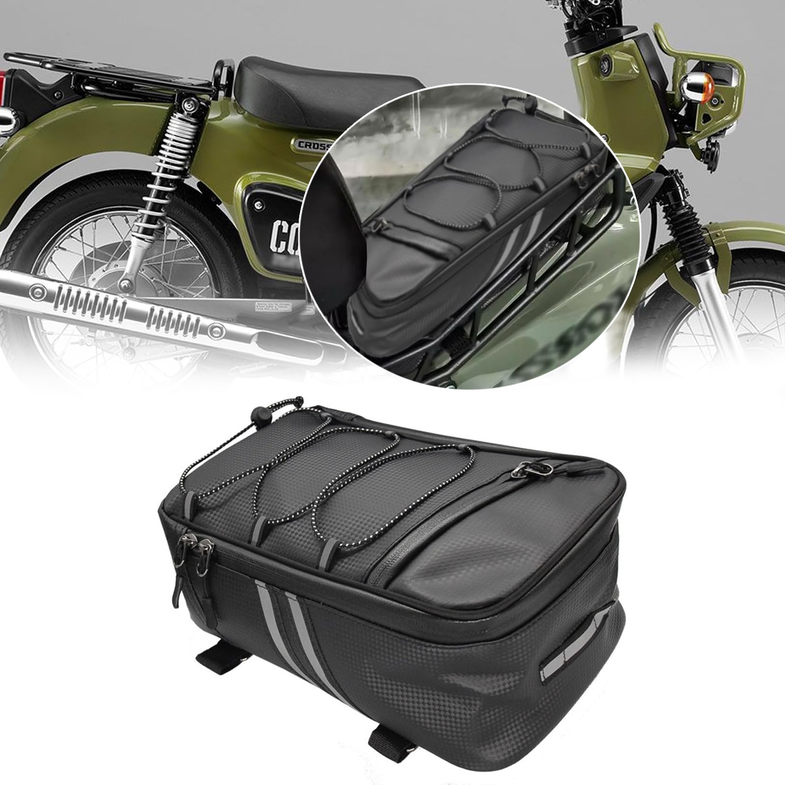 

MAORANG FOR Cross Cub Waterproof Bag Motorcycle Accessories Cub Cross Cub CC110/CC50 Mid-Shelf Bag/Storage Bag/Camel CC110/CC50