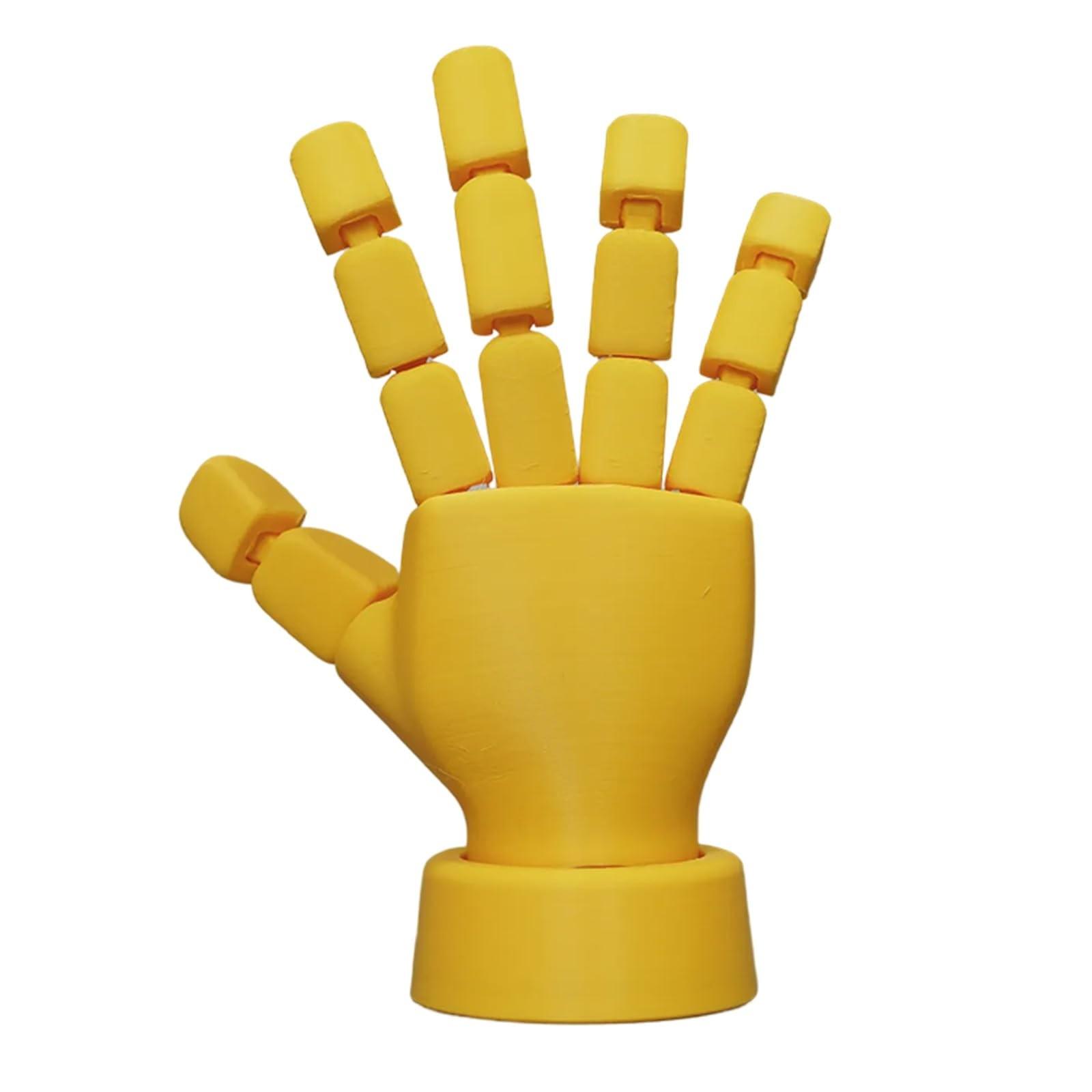 

Flexible Yellow Hand Model for Art & Design, Adjustable Fingers for Sketching, Sculpting & Animation Ideal for Artists жёлтый