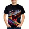 Boys Kids Clothes 3D Print Cartoon Dinosaur Graphic T Shirts