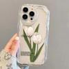 Cold Wind Tulip iPhone11Promax Mobile Phone Case Transparent Applicable Apple 11promax Cream Case 11