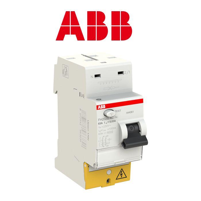 Interrupteur différentiel - abb - type ac - 63 a - 30 ma - raccordement rapide