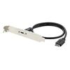 50cm USB 3.2 Front Panel Header Type-E To USB-C Type C Female Connector Extension Wire Cable TYPE-E Baffle Cable