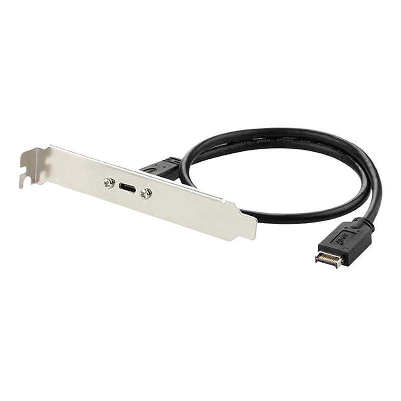 50cm USB 3.2 Front Panel Header Type-E To USB-C Type C Female Connector Extension Wire Cable TYPE-E Baffle Cable