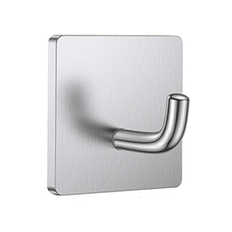 Adhesive Hooks Heavy Duty Stick on Wall Towel Hooks Waterproof Stainless Steel Adhesive Door Hook