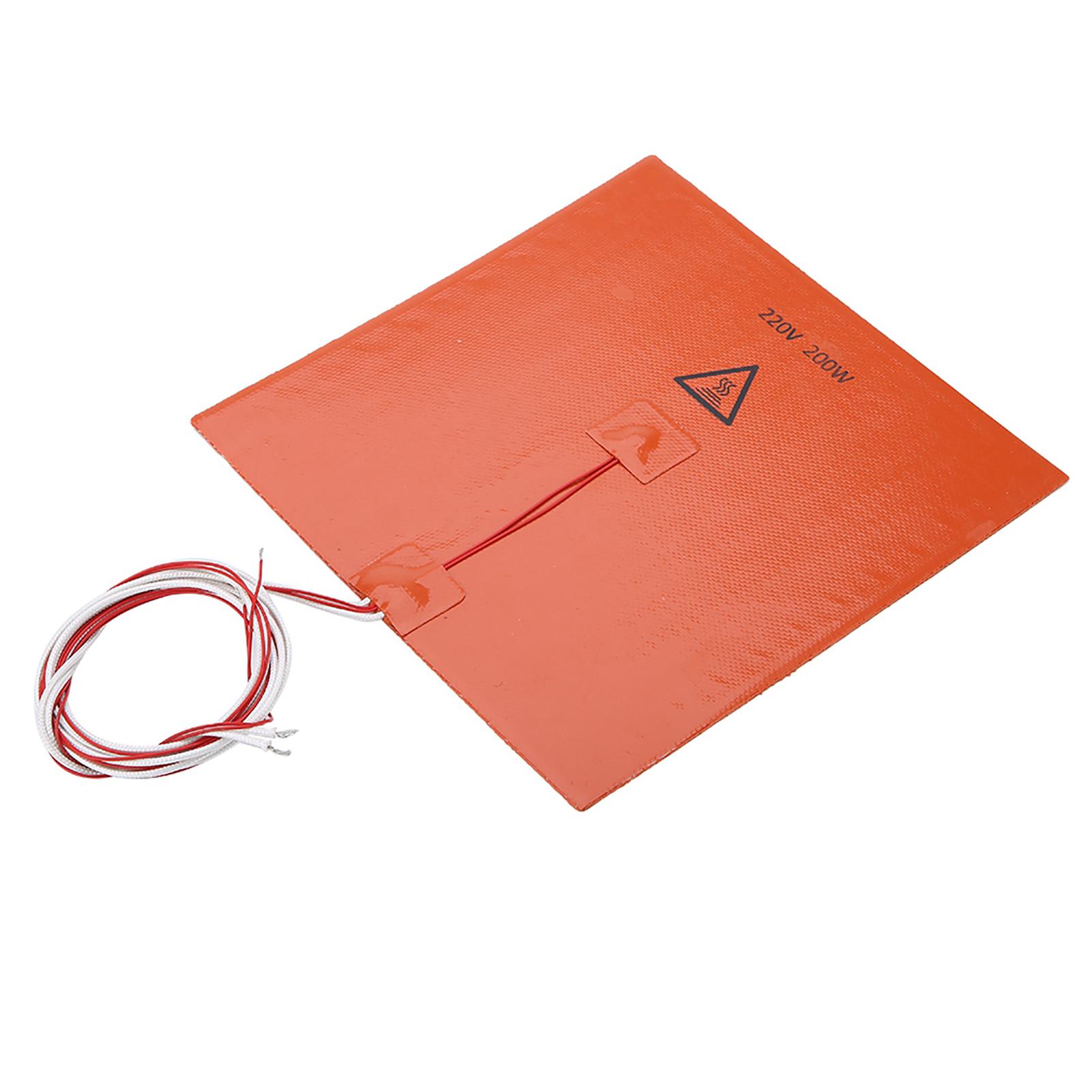 

3D Printer Accessories Silicone Hot Heated Bed Heating Pad 200*200mm220v 200w