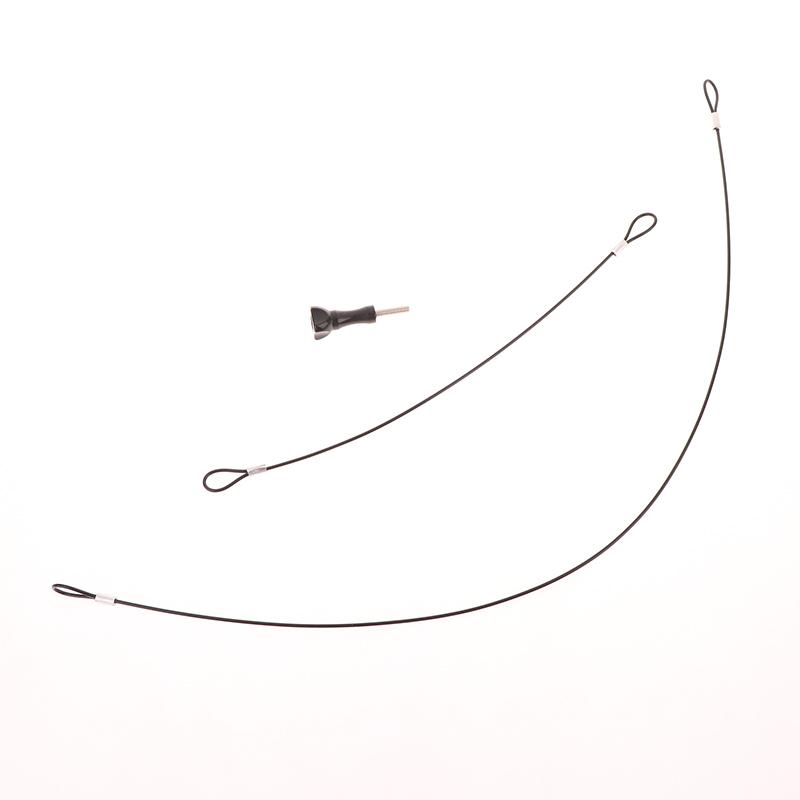 30/60Cm Protable Safety Strap Stainless Steel Lanyard Cord Wrist String Hand With Long Curved Screw For Sport Camera Accessories