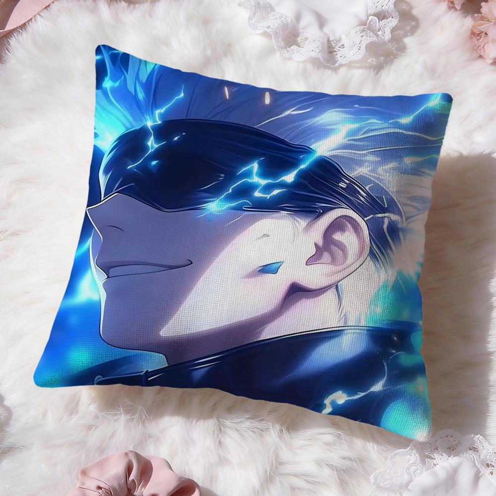anime j-Jujutsu Kaisen Cushion Cover Premium Comfort Reversible Pillow Cove -Two in One Design for Any Room & Car Interior
