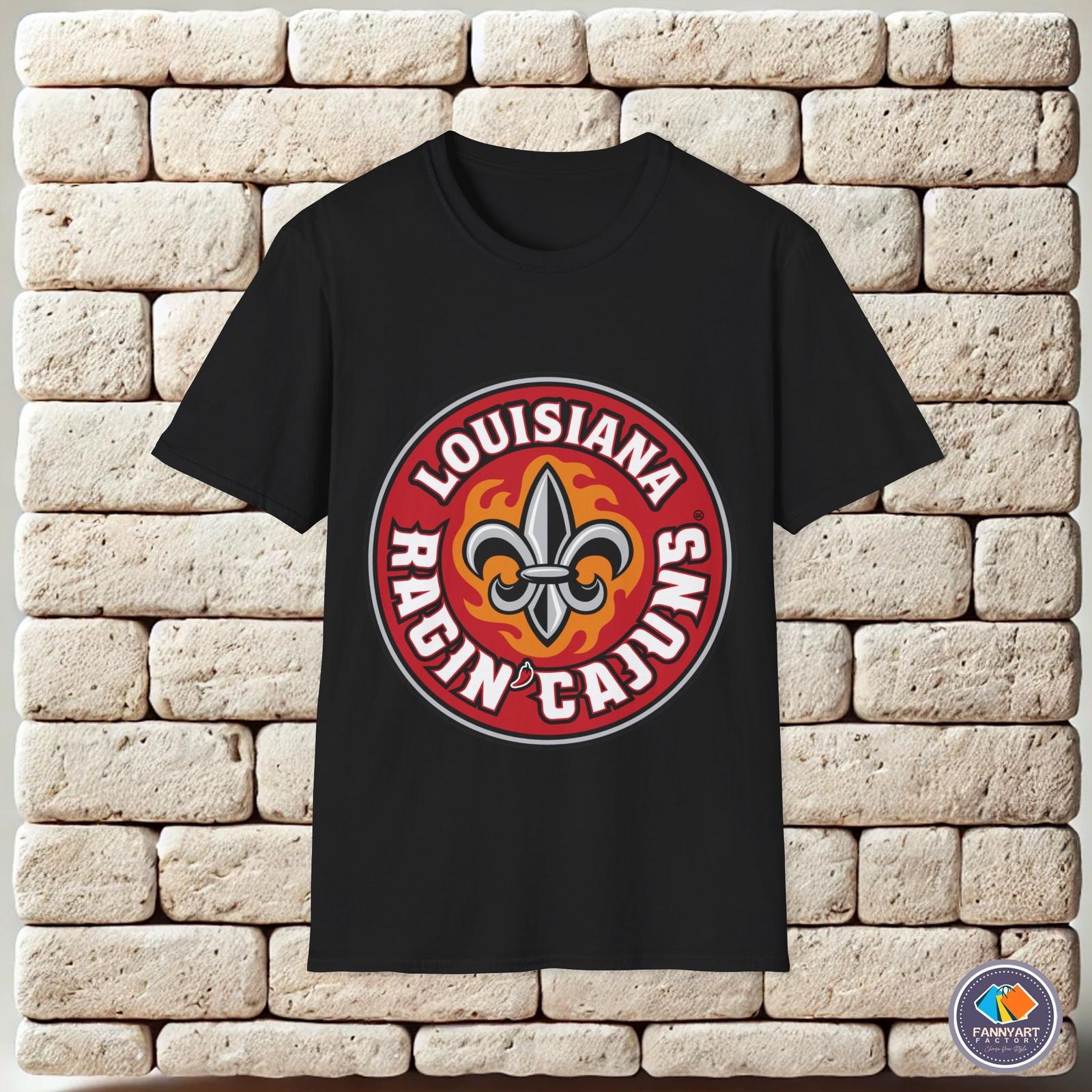 Louisiana Ragin Cajuns Softball Team Logo Unisex T-Shirt S