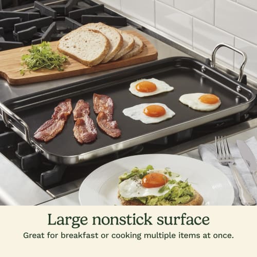Cuisinart Griddle Skillet, Nonstick, Double Burner, 10x18 inches, MCP45-25NSP1