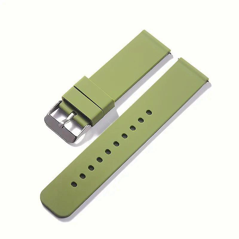 Waterproof Sport Silicone Strap for Huawei GT3/4, Garmin, Samsung Smartwatches (22mm)