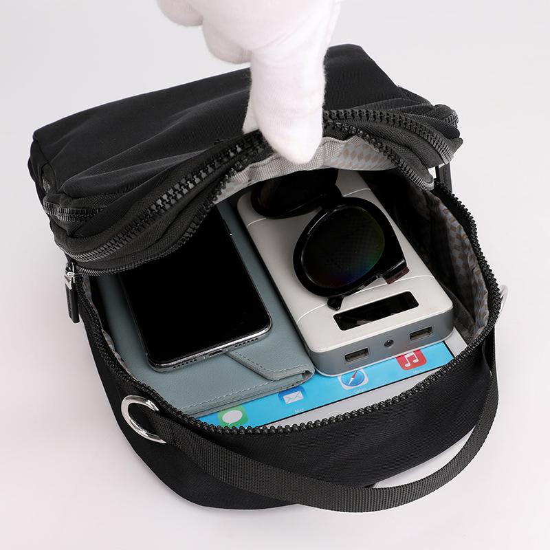 2025 new multi-functional women's backpack, waterproof nylon women's shoulder bag, large-capacity commuter messenger bag