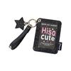 Shiny Star Charm Photocard Case Glitter PU Keychain Bag Pendant  Stationery Supplies