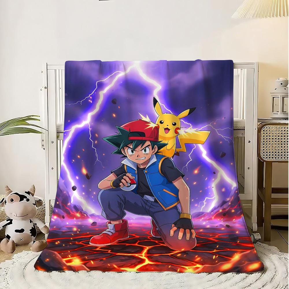 Schlafzimmer Dekoration Kawaii Pokepokes Anime Decke Schule Zuhause Dekorative Bettdecken Tagesdecke Die Sofa Überwurf Warm Winter Knie