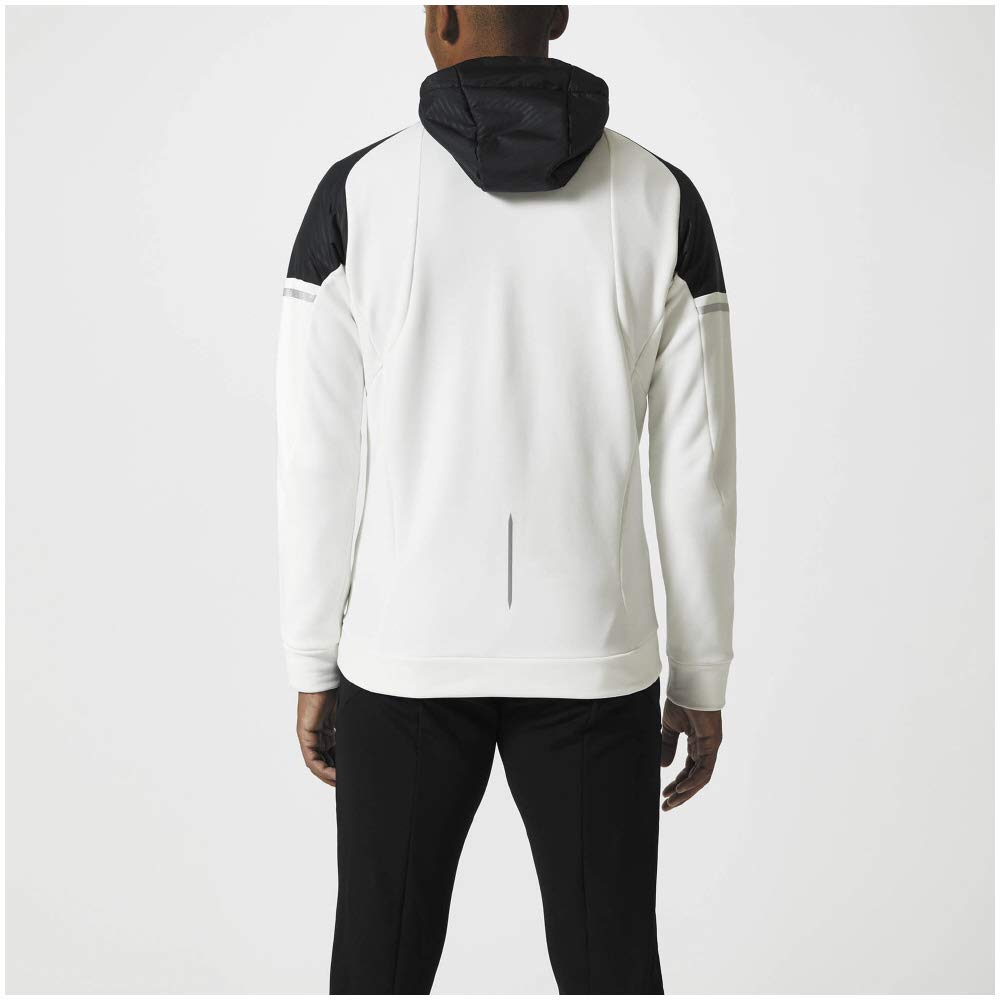 Mizuno Stretch Fleece Heavy Training Size Size M Size Men's Jacket, 32MC8660, White/Black, (Japan M)