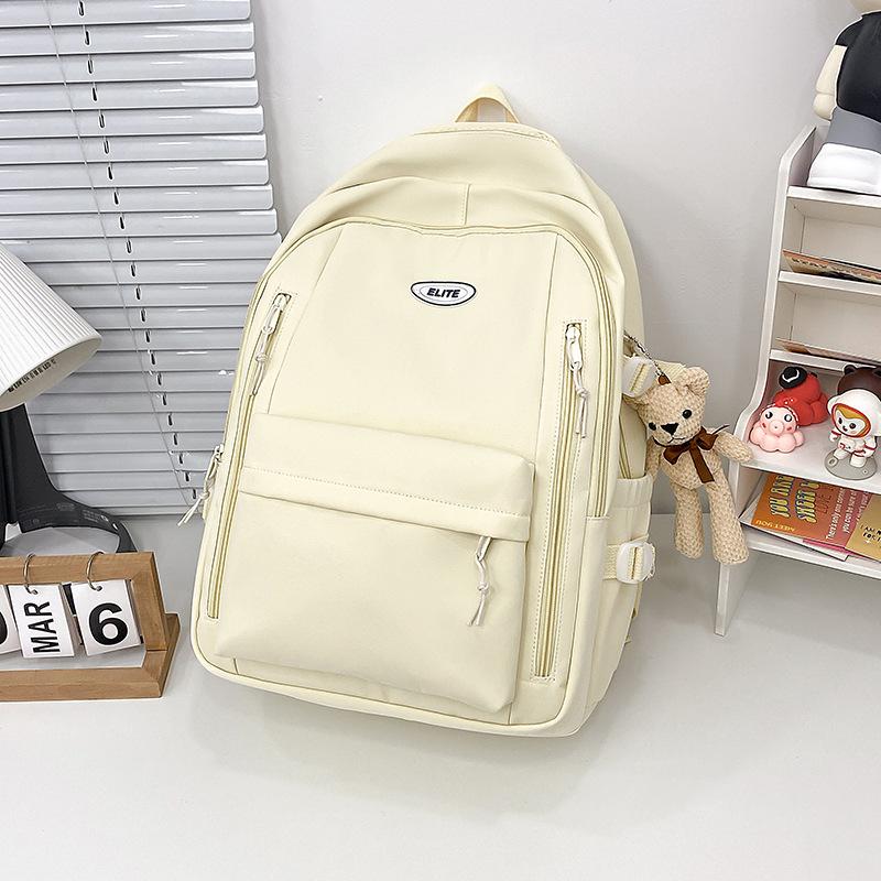 Schoolbag wholesale simple trend waterproof large capacity backpack female shoulder casual lulu bag student schoolbag junior high school students new