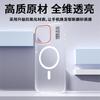IPhone 12 Pro Max Case, IPhone 12 Pro Max Magnetic Soft Sand Translucent Light Thin Simple Contrasting Color Hard Protective Case, Soft Mist White