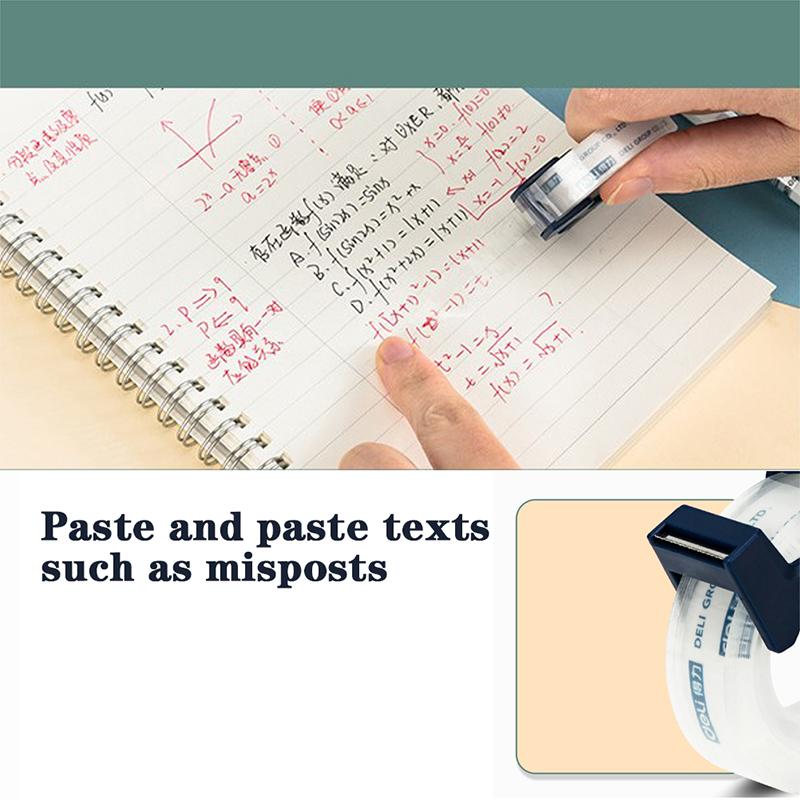 

Writable Clear Adhesive Tape With Tape Cutting Tool Protable Tape Dispenser onesize