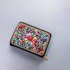 Ethnic Style Card Holder - Multi-layer Premium Hand-feel Vintage Delicate Beaded Zipper Pocket