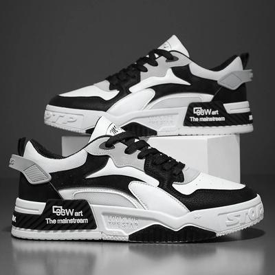 Autumn Men's Comfortable Sneakers Trendy Lace-up Platform Shoes  New Mens Lightweight Casual Sneakers 