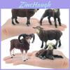 Realistic Farm Black Sheep Goat Lamb Pvc Sheep Lamb Figures For Kids Nursery Play And Learning