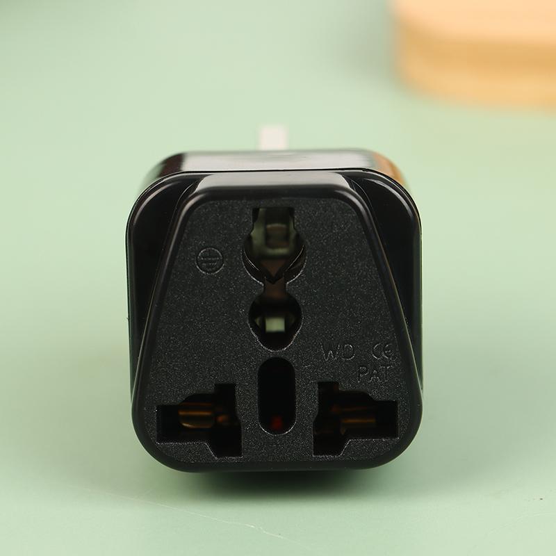 Universel Britisk Stikadapter Med 13A Sikring Sort/Hvid Rejseadapter 3-benet Stikkontakt Stik Uk Eu Il Adapter Us Til Uk Stik