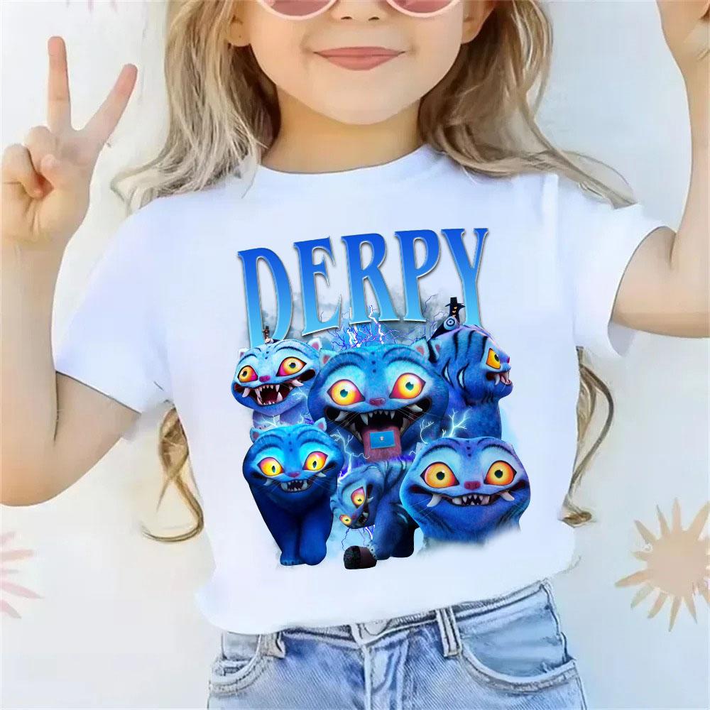 KPop Dämonenjäger T-Shirt Sommer Kurzarm-Tee für Freizeit Locker Mädchen Junge Grafikdruck Oberteile