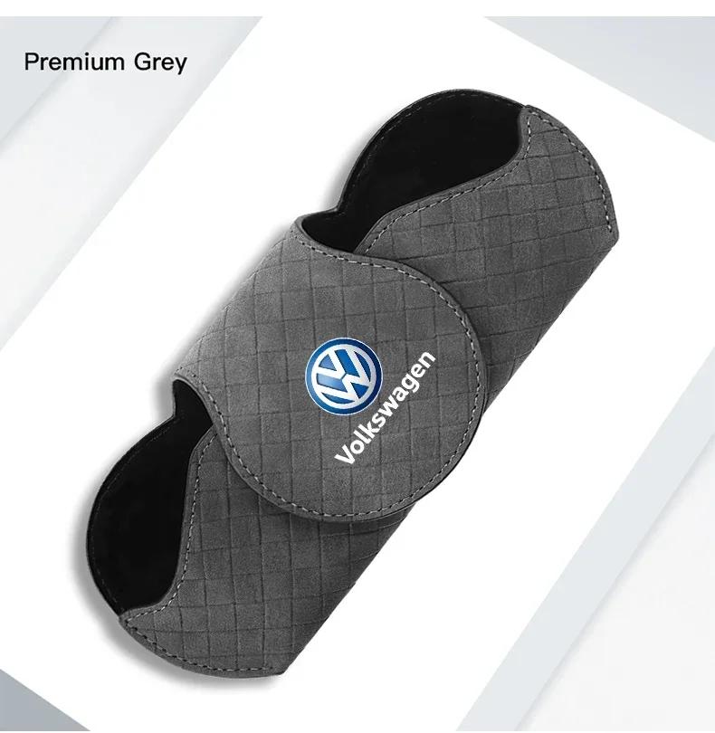 T23-·Car Interior Glasses Clip Auto Sun Visor Sunglasses Holder For Volkswagen Polo Golf Passat Scirocco Tiguan Jetta T-ROC Touareg
