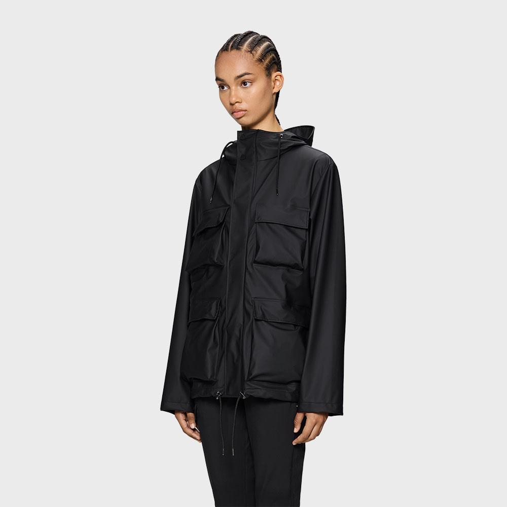 Rains Pocket Jacket - Black