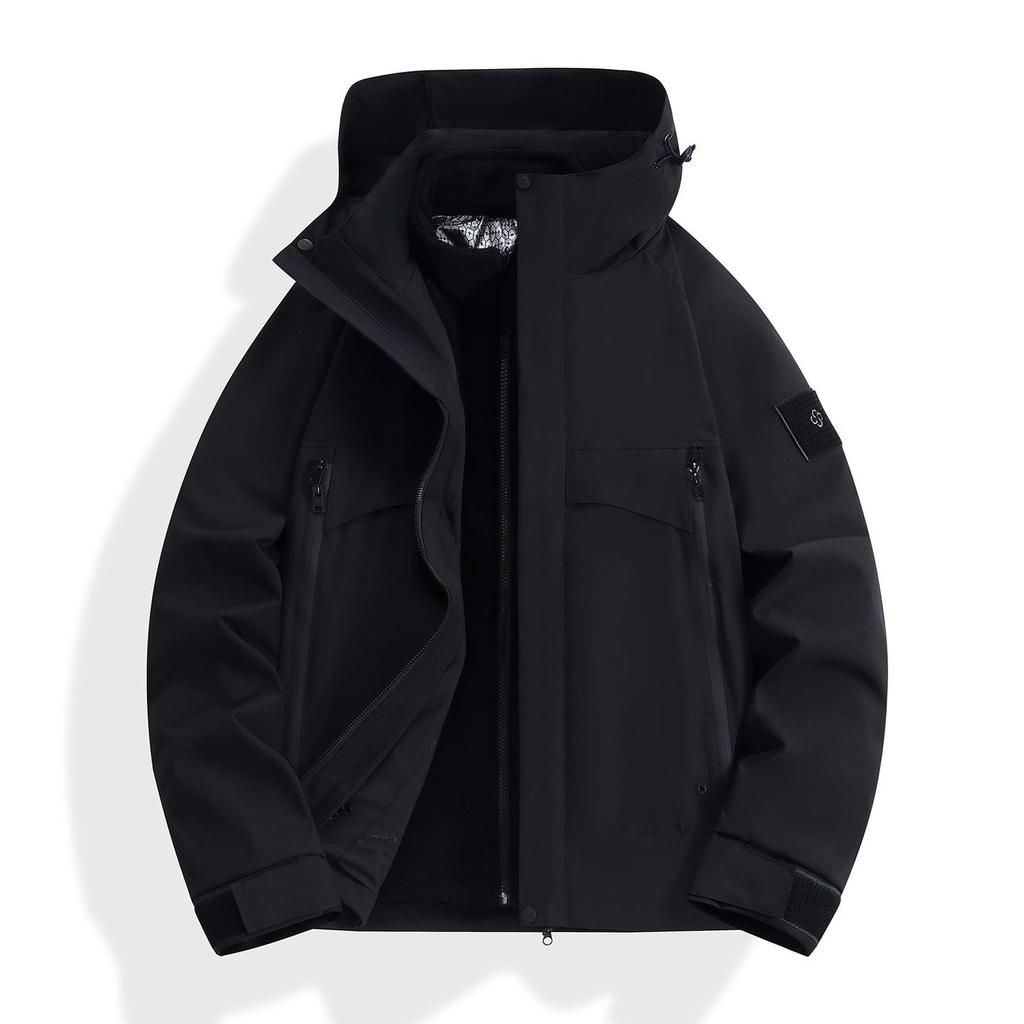 2025 Unisex 3-in-1 Windproof Waterproof Outdoor Jacket for Autumn & Winter Mountaineering
